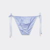 String-Bikinihose aus glänzendem Satin