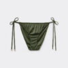 String-Bikinihose aus glänzendem Satin