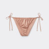 String-Bikinihose aus glänzendem Satin