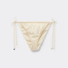 String-Bikinihose aus glänzendem Satin
