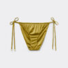 String-Bikinihose aus glänzendem Satin