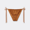 String-Bikinihose aus glänzendem Satin