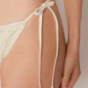 String-Bikinihose aus Pailletten-Netz