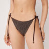 String-Bikinihose „Brown Glitter“