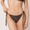 String-Bikinihose „Brown Glitter“