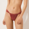 String-Bikinihose im Brazilian-Bikini-Stil aus glänzendem Satin