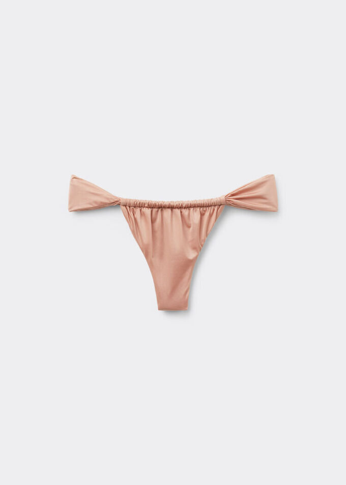 String-Bikinihose im Brazilian-Bikini-Stil aus glänzendem Satin