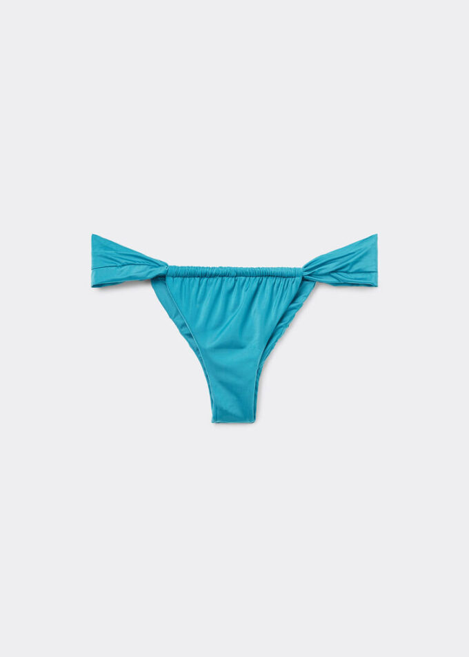 String-Bikinihose im Brazilian-Bikini-Stil aus glänzendem Satin