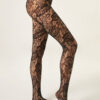 Strumpfhose mit Blumenmuster