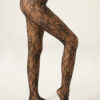 Strumpfhose mit Blumenmuster