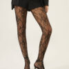Strumpfhose mit Blumenmuster