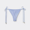 Tanga-Bikinihose aus glänzendem Satin