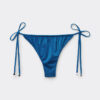 Tanga-Bikinihose aus glänzendem Satin