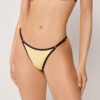 Tanga-Bikinihosen mit zweifarbiger Paspel