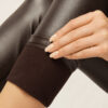 Thermal-Leggings aus Kunstleder