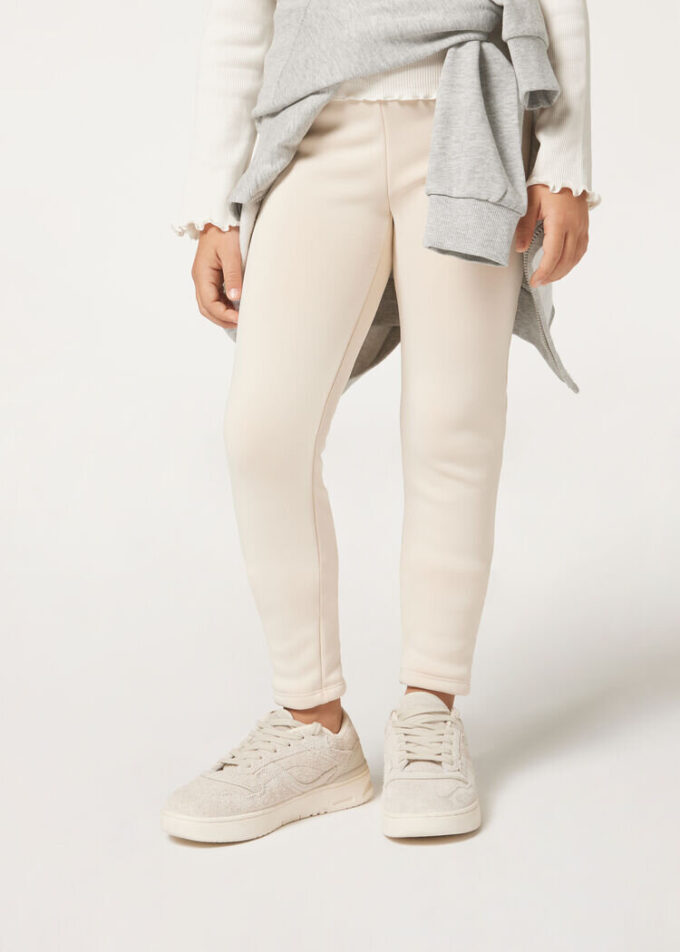 Thermal-Leggings für Mädchen mit gebürsteter Innenseite