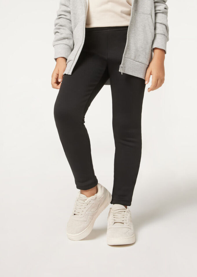 Thermal-Leggings für Mädchen mit gebürsteter Innenseite