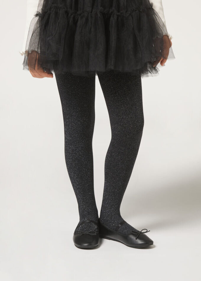 Thermal-Strumpfhose für Mädchen mit Glitzer