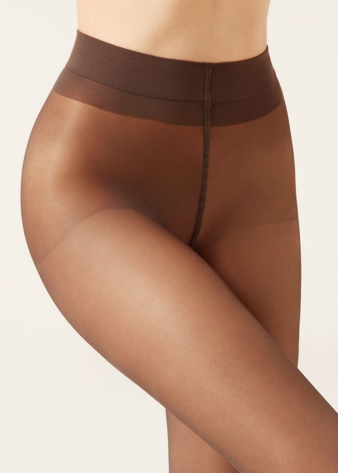 Transparente 30-Denier-Strumpfhose mit Control Top-Oberteil Transparente 30-Denier-Strumpfhose mit Control Top-Oberteil
