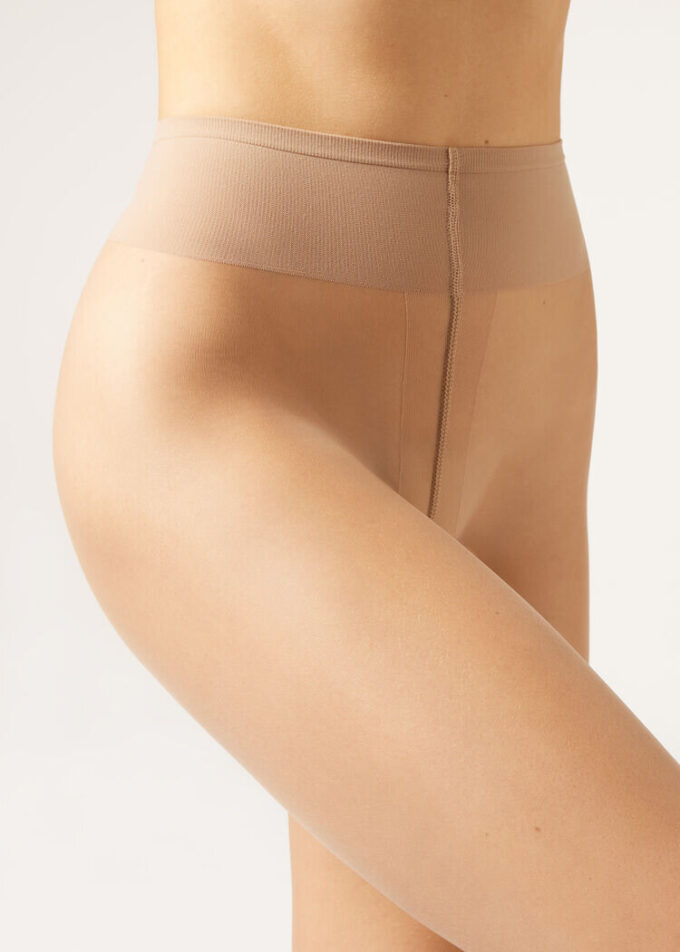 Transparente, matte Second-Skin-Strumpfhose, Resistant, 15 Denier