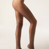Transparente, matte Strumpfhose mit Make-up-Effekt, 15 Denier