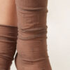 Transparente Socken mit Punktmuster