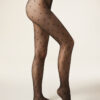Transparente Strumpfhose mit Herzchen