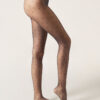 Transparente Strumpfhose mit Polka-Dot-Muster