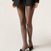 Transparente Strumpfhose mit Polka-Dot-Muster