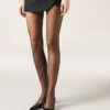 Transparente Strumpfhose mit Polka-Dot-Muster