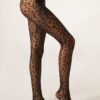 Transparente Strumpfhose mit Tiermuster, 30 Denier
