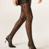 Transparente Strumpfhose mit Tiermuster, 30 Denier