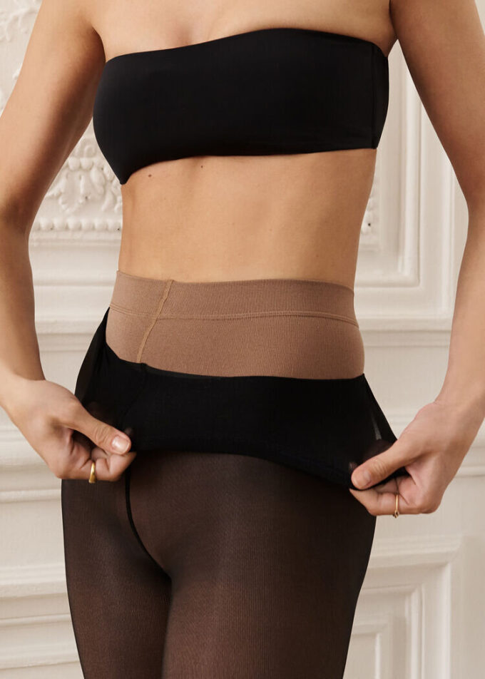 Transparente Thermal-Strumpfhose
