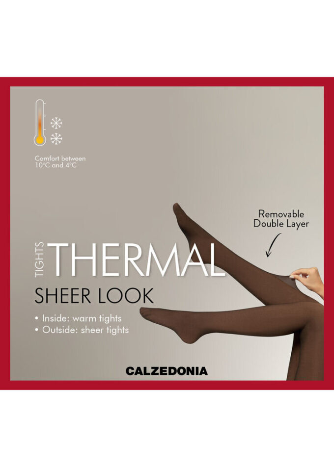 Transparente Thermal-Strumpfhose
