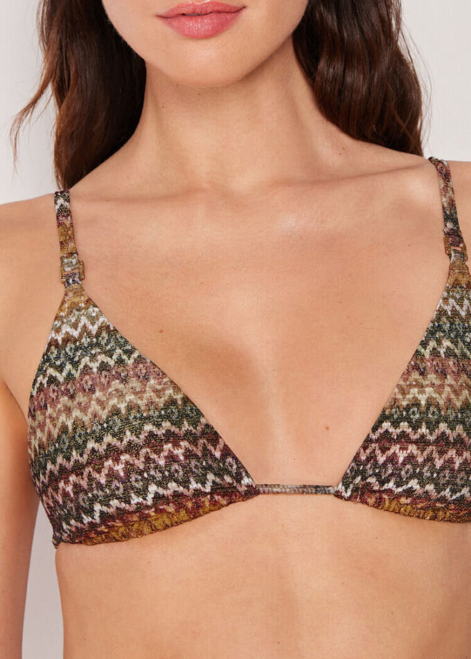 Triangel-Bikinioberteil „Elegant Ethnic“