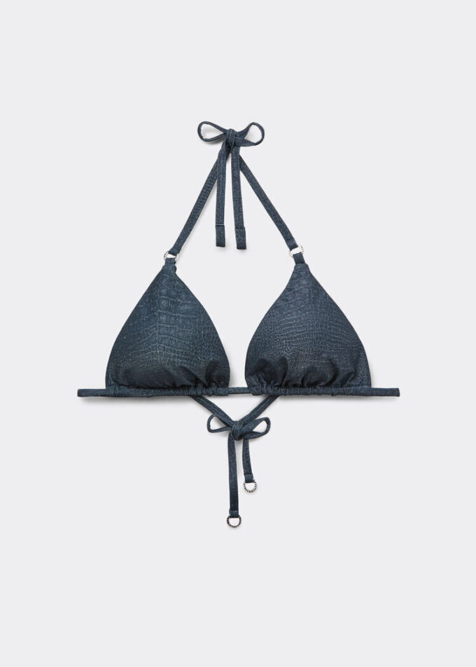 Triangel-Bikinioberteil Glowing Python