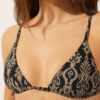Triangel-Bikinioberteil „Golden Ethnic“