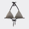 Triangel-Bikinioberteil mit goldenen Streifen Triangel-Bikinioberteil mit goldenen Streifen