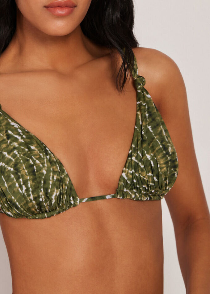 Triangel-Bikinioberteil „Natural Tie-Dye“