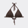 Triangel-Bikinioberteile „Brown Glitter“