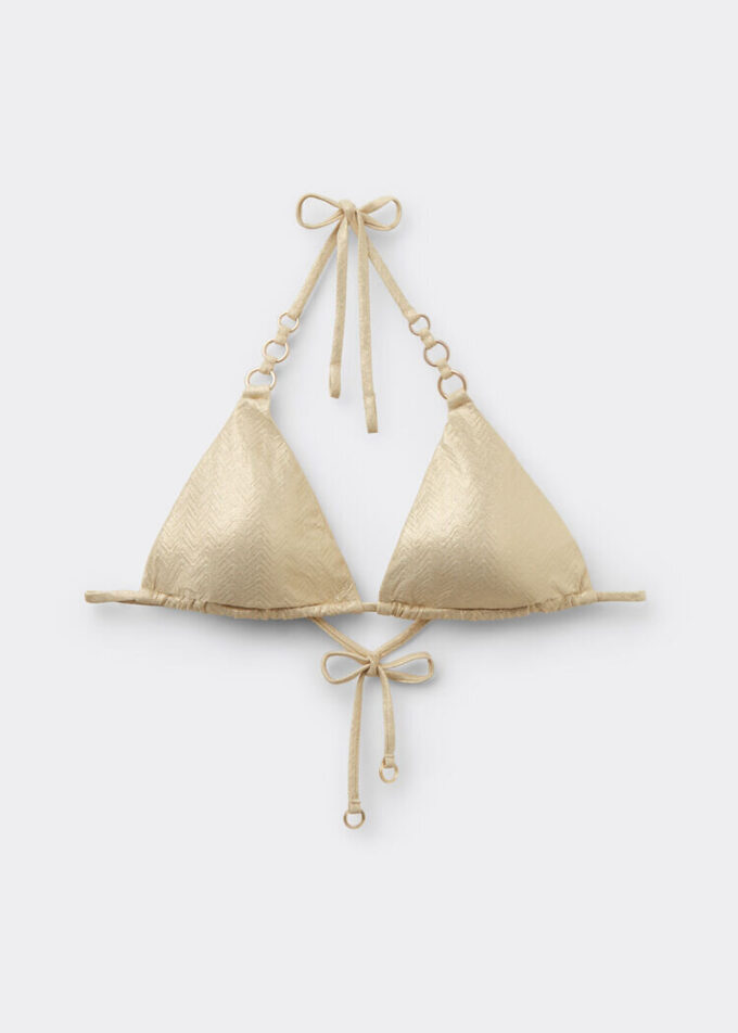 Triangel-Bikinioberteile Gold Waves Triangel-Bikinioberteile Gold Waves