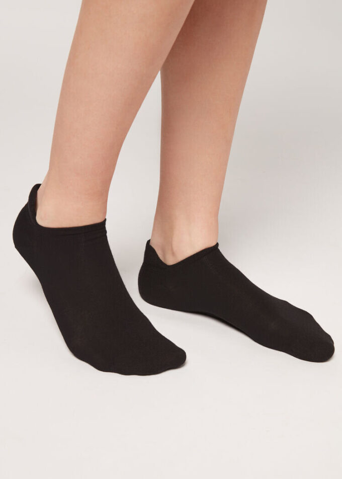 Unisex-No-Show-Socken aus Baumwolle mit hinterer Lasche