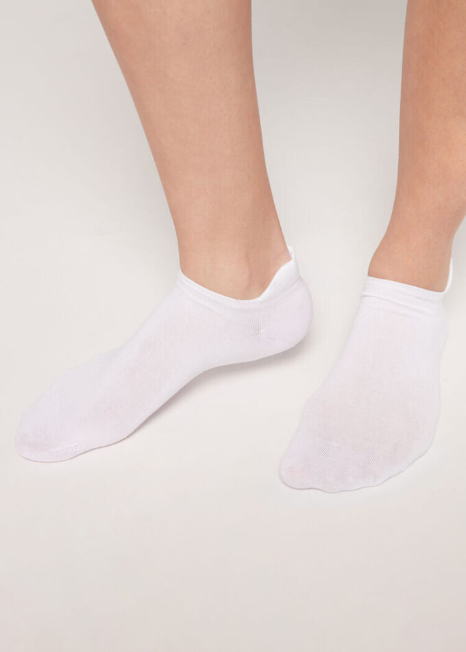 Unisex-No-Show-Socken aus Baumwolle mit hinterer Lasche