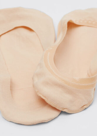 Unsichtbare Damensocken aus Baumwolle mit Silikonrand